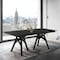 Armen Living Cortina 79" Mid-Century Modern Black Wood Dining Table with Black Legs LCCODIBL - alternate 5